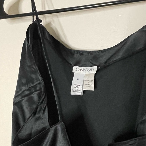 Vintage Calvin Klein Black Mini Slip Dress - Picture 5 of 5
